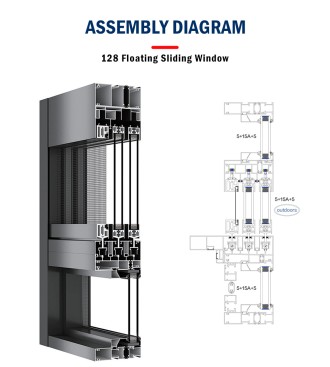 128 Floating Sliding Window leader-alu.com - sliding Window