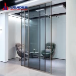 Suspension rail triple door