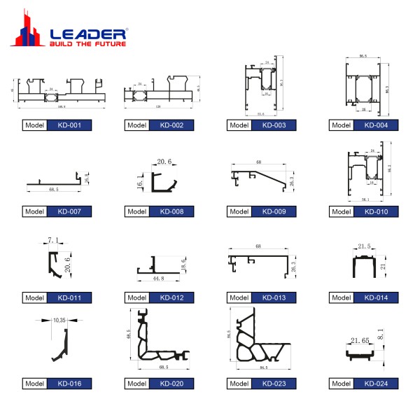 KD sliding door profile